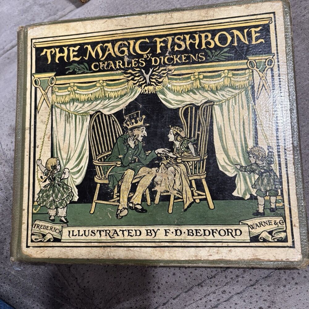 The Magic Fishbone by Charles Dickens (Hardcover circa 1979) Former Library Copy